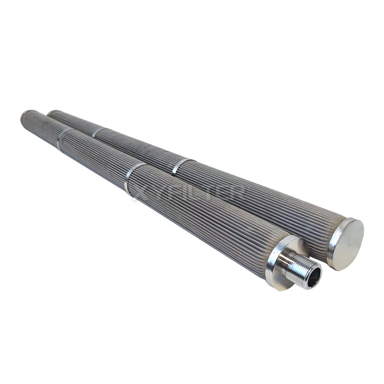 Stainless steel sintered filter element