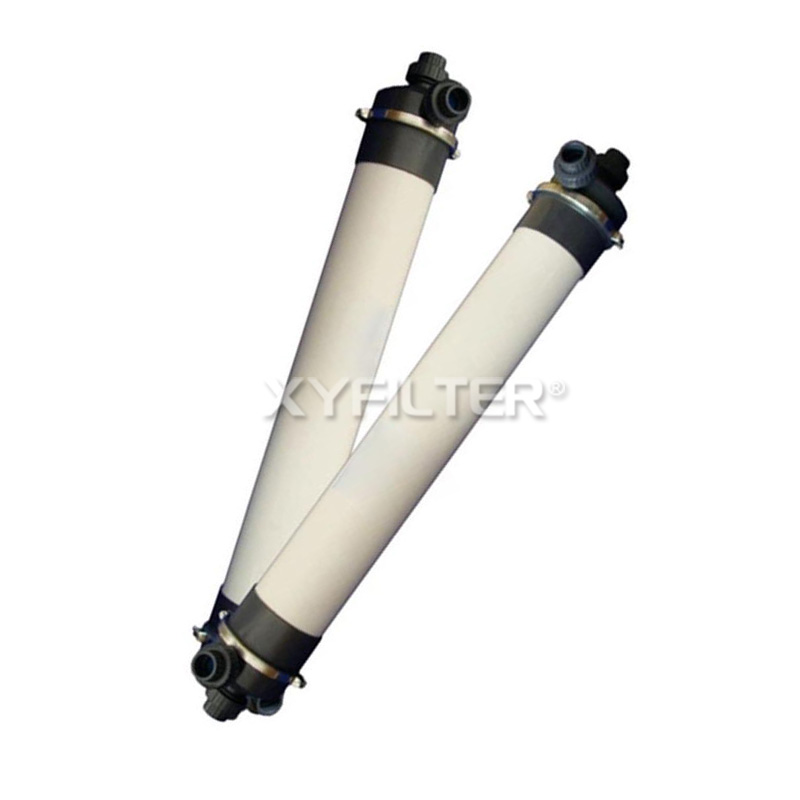 Hollow fiber ultrafiltration membrane module