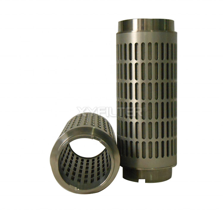 Slotted wire filter element