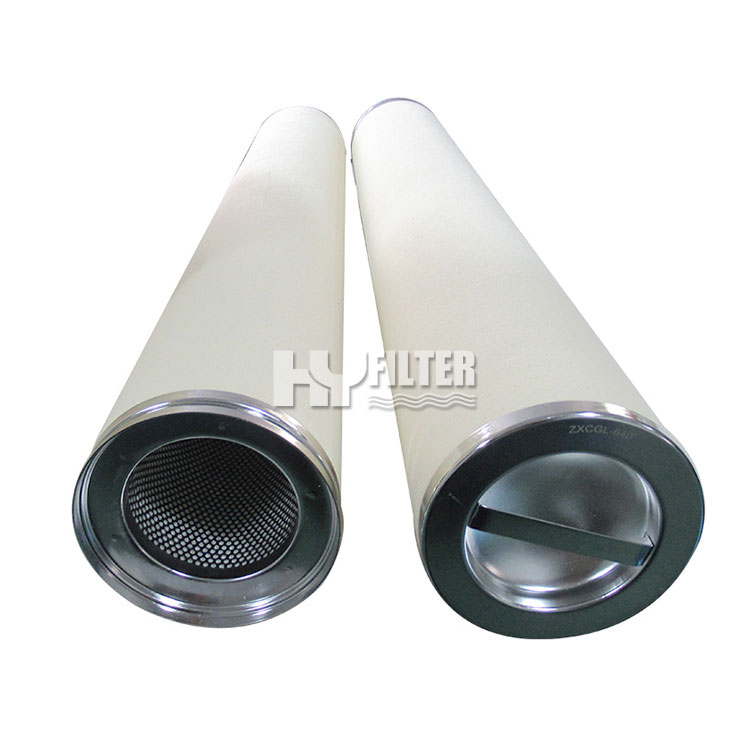 Replace the gas coalescing filter CS604