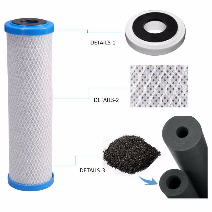 Front activated carbon filter element filter reverse osmosis filter element refrigerator filter elem(图1)